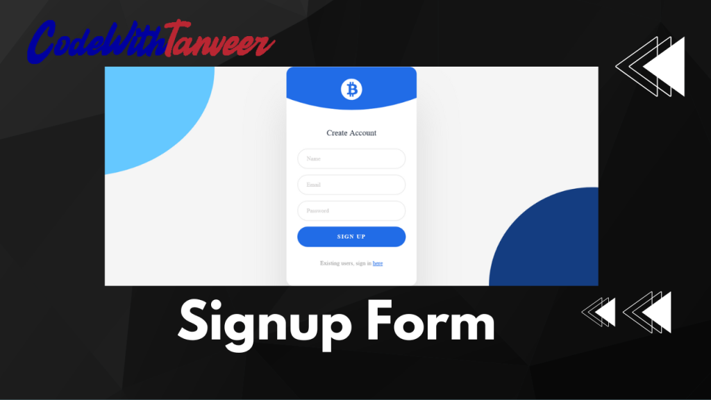Signup Form HTML CSS