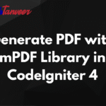 Generate PDF with mPDF Library in CodeIgniter 4