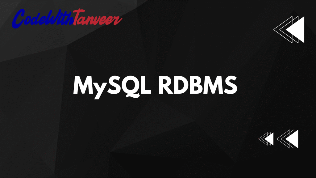 MySQL RDBMS