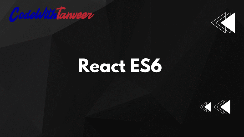 React ES6