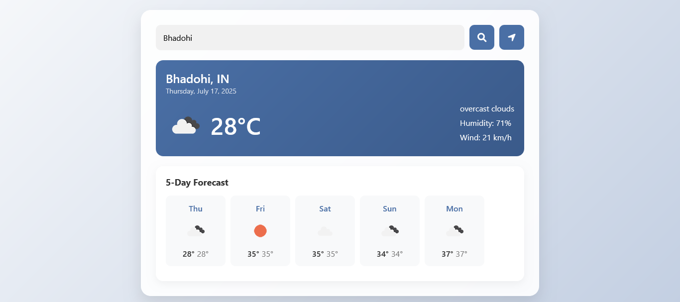 weather app
